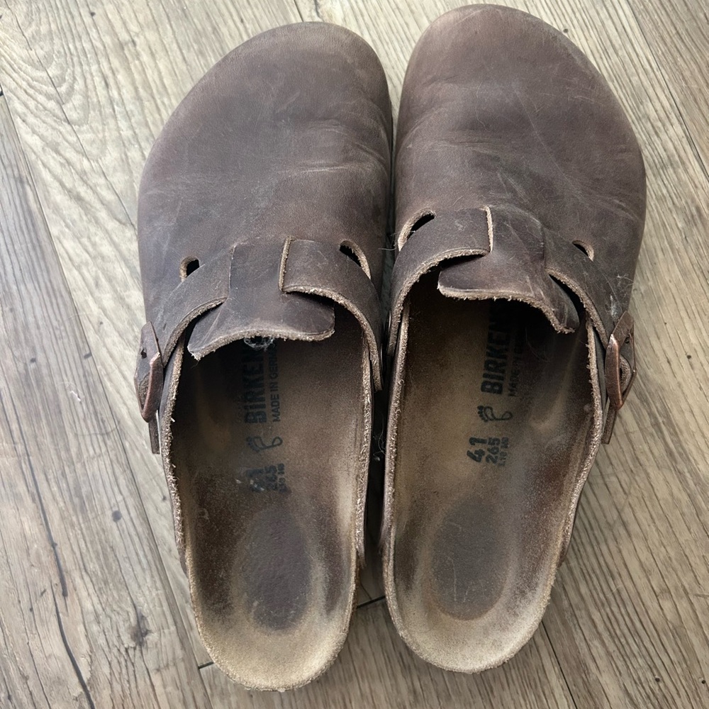 Dark Brown Leather Birkenstock clogs - size 41